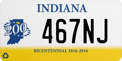 IN license plate 467NJ