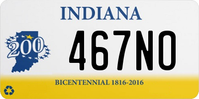 IN license plate 467NO