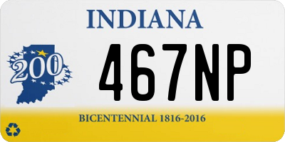 IN license plate 467NP