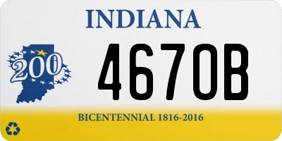 IN license plate 467OB