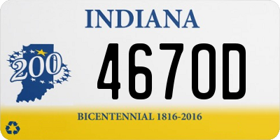 IN license plate 467OD