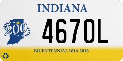 IN license plate 467OL