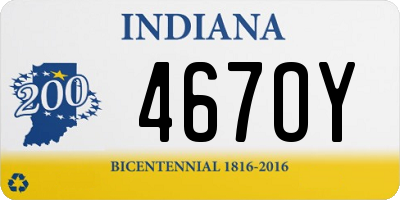 IN license plate 467OY
