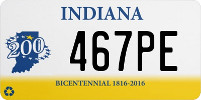 IN license plate 467PE