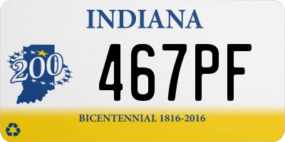 IN license plate 467PF