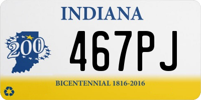 IN license plate 467PJ