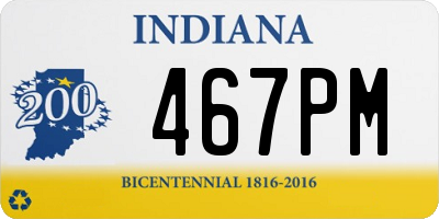 IN license plate 467PM