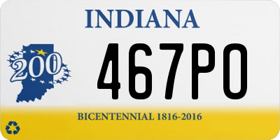 IN license plate 467PO