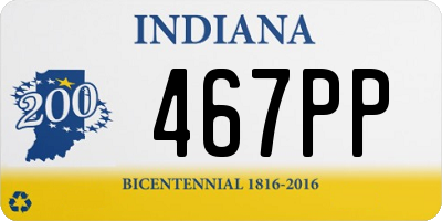 IN license plate 467PP