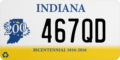 IN license plate 467QD