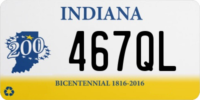 IN license plate 467QL