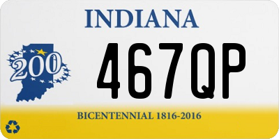 IN license plate 467QP