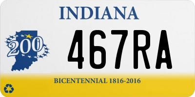 IN license plate 467RA