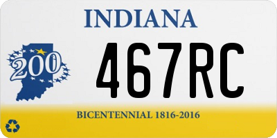 IN license plate 467RC