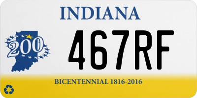 IN license plate 467RF