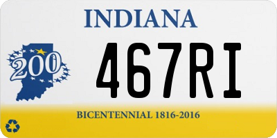 IN license plate 467RI