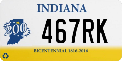 IN license plate 467RK