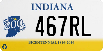 IN license plate 467RL