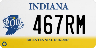 IN license plate 467RM