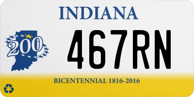 IN license plate 467RN