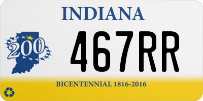 IN license plate 467RR