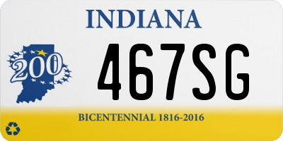 IN license plate 467SG