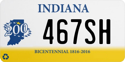 IN license plate 467SH