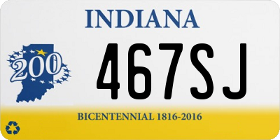 IN license plate 467SJ