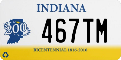 IN license plate 467TM