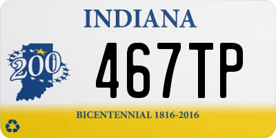 IN license plate 467TP