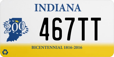 IN license plate 467TT