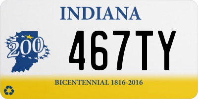 IN license plate 467TY