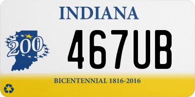 IN license plate 467UB