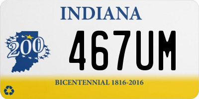 IN license plate 467UM