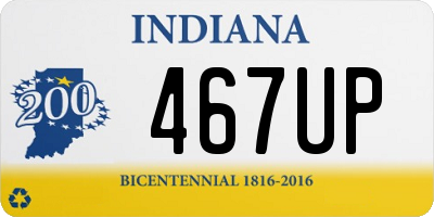 IN license plate 467UP