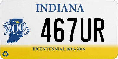 IN license plate 467UR