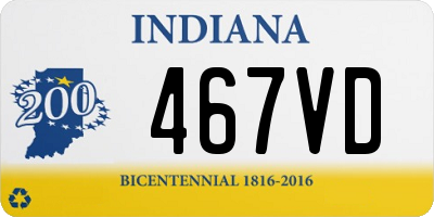 IN license plate 467VD