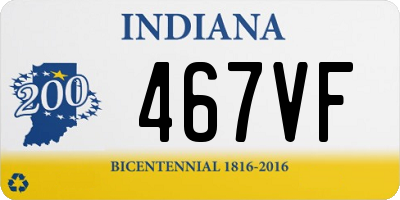 IN license plate 467VF