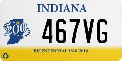 IN license plate 467VG