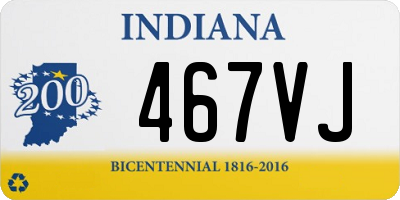 IN license plate 467VJ