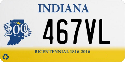 IN license plate 467VL