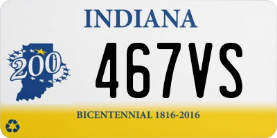 IN license plate 467VS