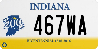 IN license plate 467WA