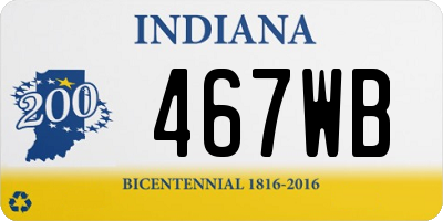 IN license plate 467WB
