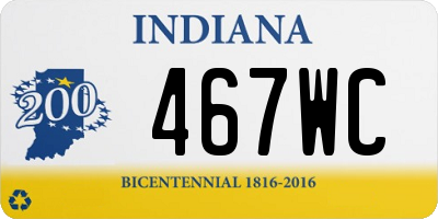 IN license plate 467WC