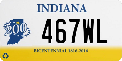 IN license plate 467WL