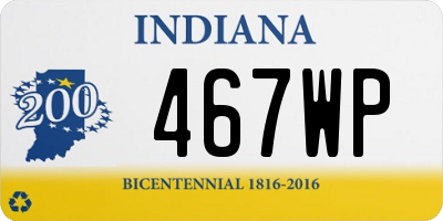 IN license plate 467WP
