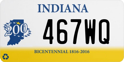 IN license plate 467WQ