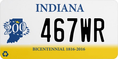 IN license plate 467WR