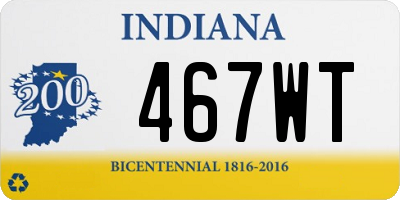 IN license plate 467WT